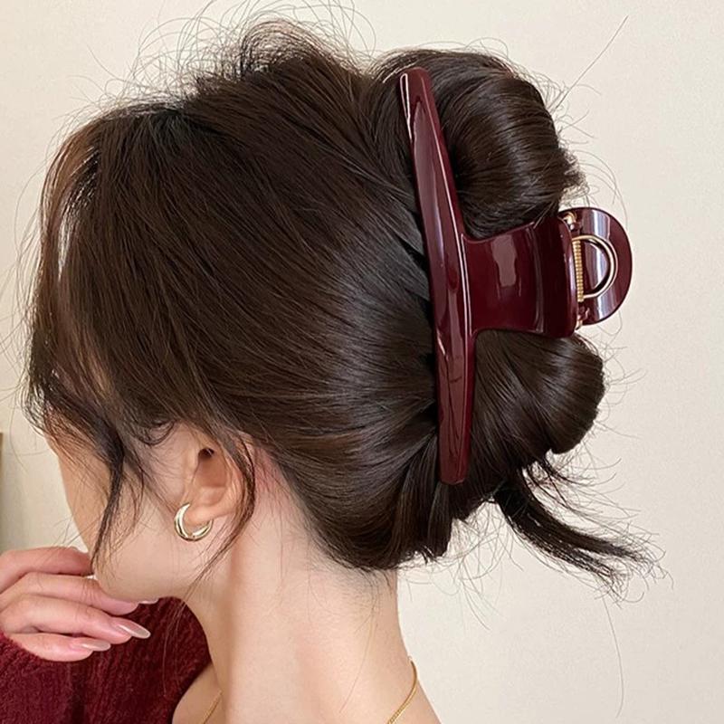 Elegant Solid 14CM Large Hair Claw for Women Hair Ornament Long Thick Hair Hold Headband Claw Clip Hair Clip Hair Accessories