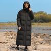 Extra Long Ankle Goose Down To Velvet Autumn and Winter Couple Men's Loose Korean Casual Jacket