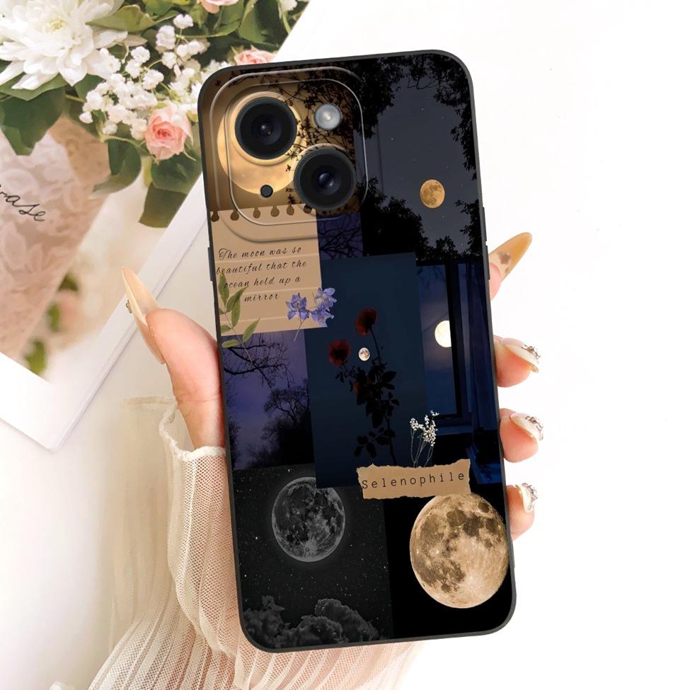 6.1'' Casing For iPhone 15 Case Fashion Cartoon Cute Funny Painted Silicone Phone Cover A3090 A2846 A3089 A3092