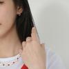 Современные серьги-гвоздики из посеребренной латуни с покрытием из 14-каратного золота