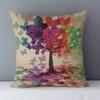 Plants Life Trees Printed Cozy Cushion Cover for Couch Bed Seat Back Cushions Home Decorative Pillows
