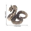 1Pc Antique Bronze Mini Snake Statue Miniature Figurines Zodiac Animal Interior Desk Decorations Tea Pets Ornaments Brass Crafts