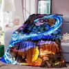 2026 New Kimetsu No Yaiba Anime Warm Fleece Blanket, Winter Bedding, Car Blanket, Versatile