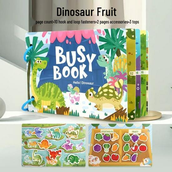 Развивающая книжка для малышей: Карточки на липучках для раннего развития и детского сада