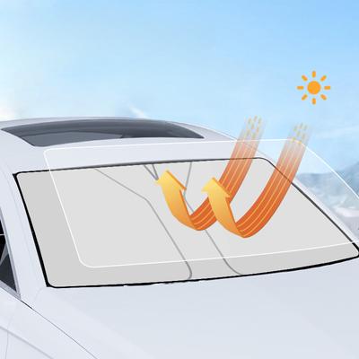 Автомобильные шторы для лета, охлаждающий УФ-светоотражающий автомобильный козырек от солнца на лобовом стекле, защита от солнца на переднем окне