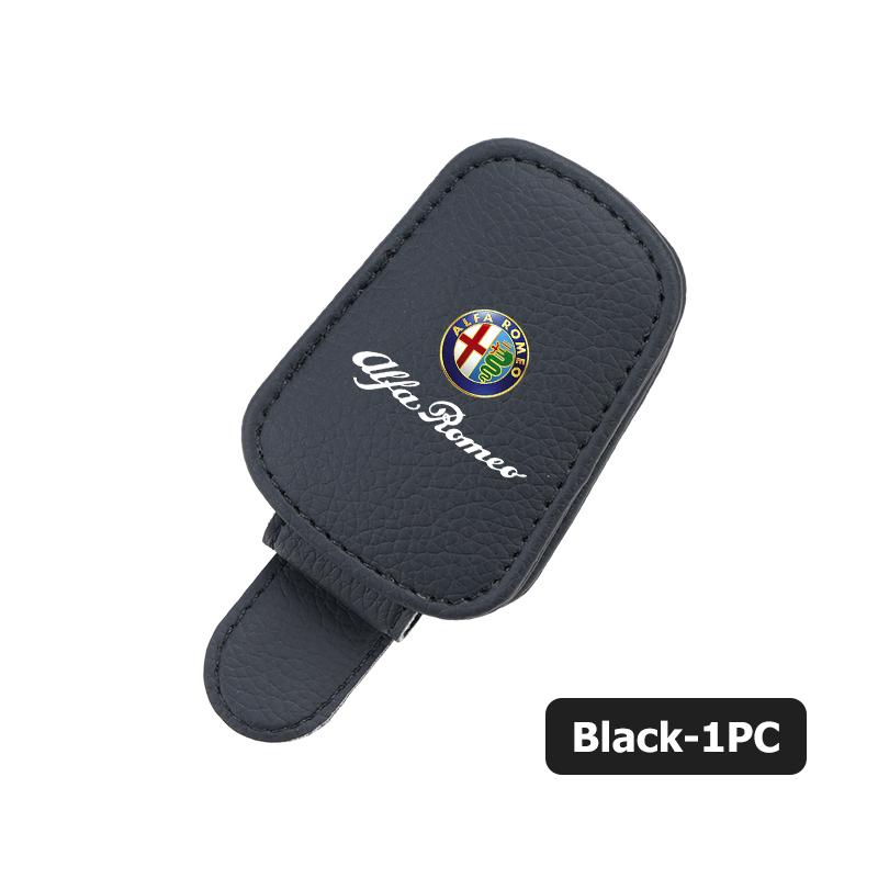 AGW1 Magnetic Car Glasses Holder Sunshade Platep Card Ticket Clip For Alfa Romeo 159 Giulietta Giulia 147 Mito 156 159 166 GT Stelvio