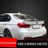 Для BMW 3 серии F30 F35 M4 320i 325i 330i 2013 14 15 16 17 18 19 карбоновый глянцевый черный ABS задняя крышка багажника автомобильный спойлер