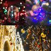 12 м солнечные гирлянды солнечные рождественские огни наружные водонепроницаемые с 8 режимами освещения для рождественской свадебной вечеринки украшения сада
