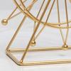 Sky Wheel Ornament with LED Light Rotatable Iron Wire Ferris Wheel Model Metal Figurine Home Office Desktop Decoration
