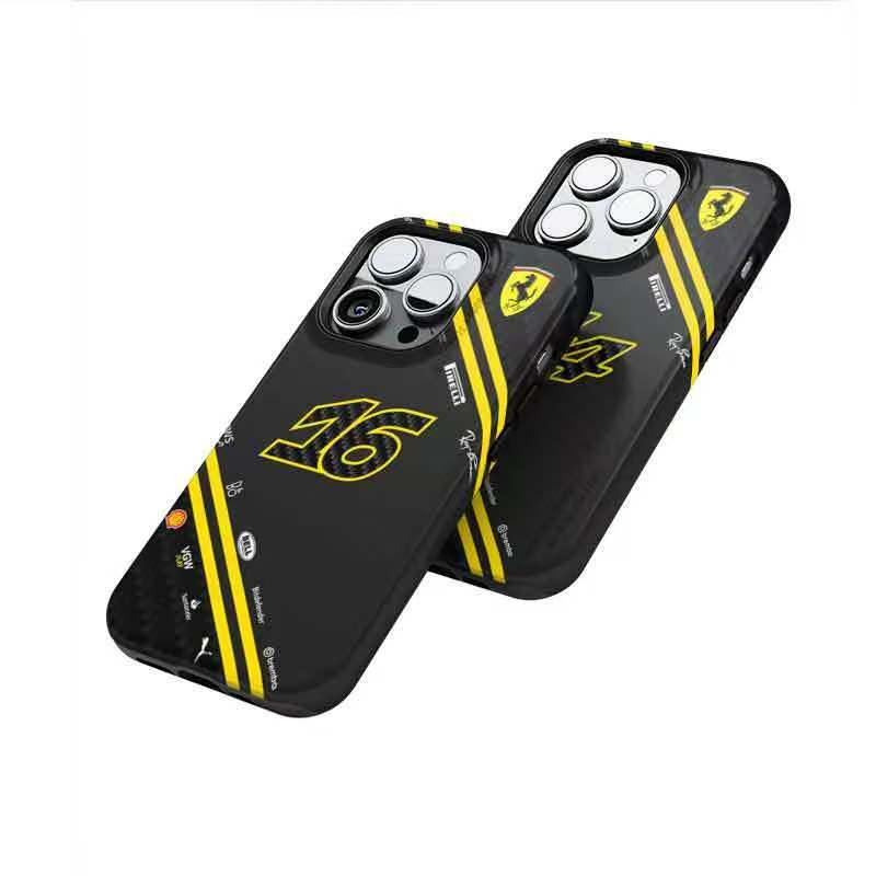 Чехол для телефона iPhone 16 15 13 14 12 Pro Max Mini 8 XR XS 16 Plus 15Pro MAX Телефон для Ferrari Hamilton 2025 Leclerc CL16 Racing