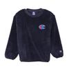 Толстовка детская с длинным рукавом с круглым вырезом и логотипом One Point, рубашка с круглым вырезом, базовая спортивная темно-синяя 140 [Champion] CK-YS008