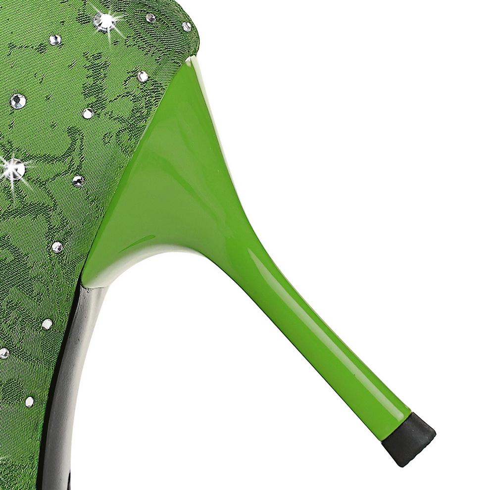 Женские модные туфли на высоком тонком каблуке для банкетов, с острым носком и с острым носком по бокам, с полыми водными бриллиантами, одинарные туфли