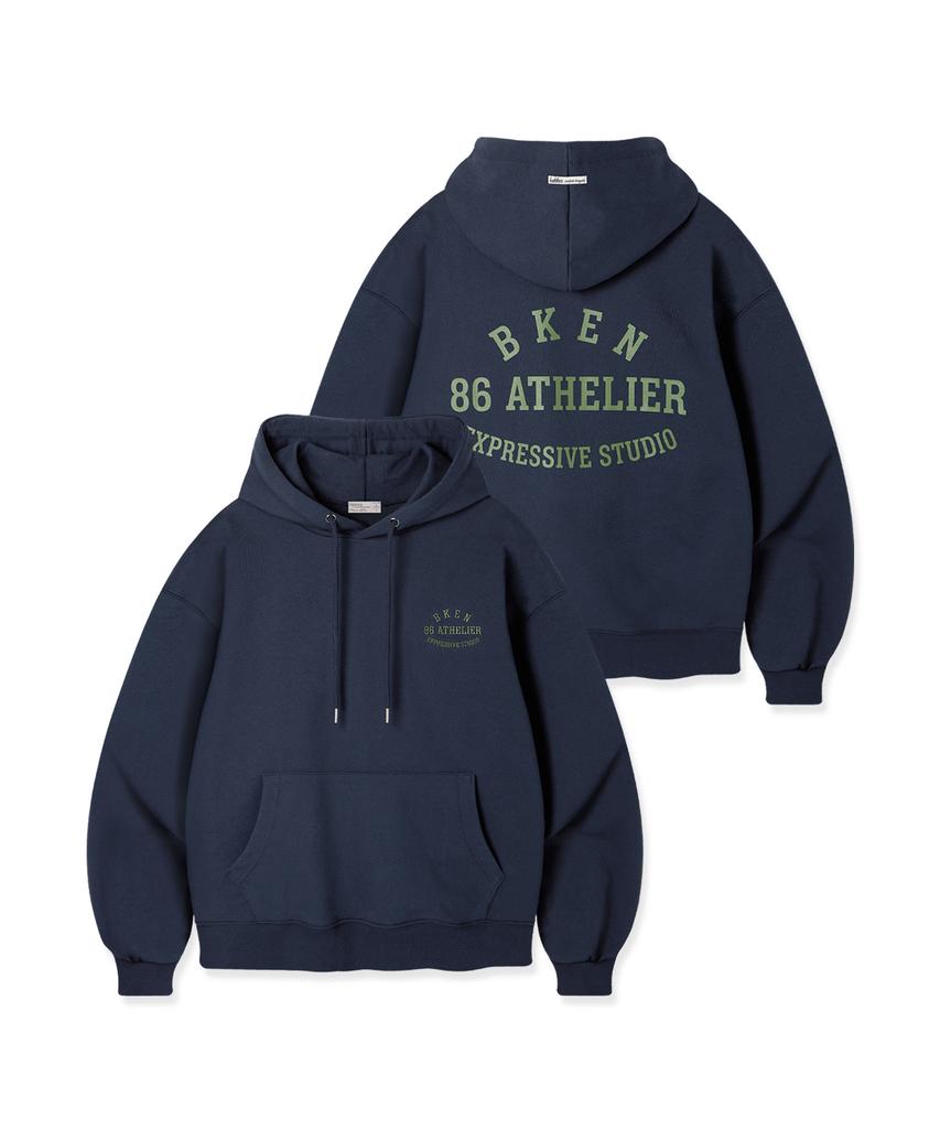 BAKKEN [Men] 86 Atelier Lettering Hoodie Bk6975 (3 Colors)