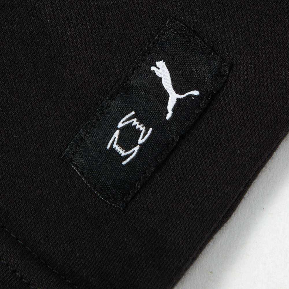 Puma Винтажный американский пуловер с круглым вырезом и принтом крыльев, футболка с короткими рукавами, мужские топы, черные 621971-01