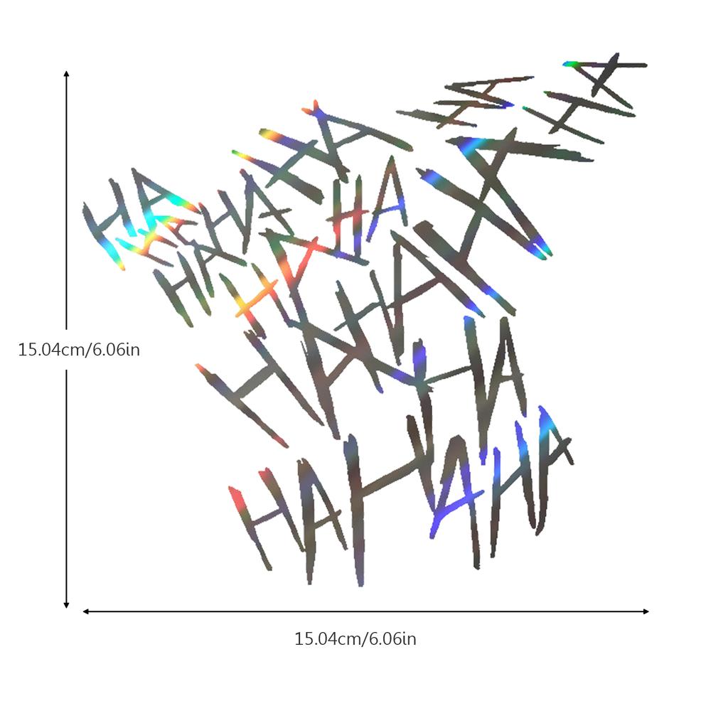 HAHAHA Наклейка на шлем Роман Джокер Хахаха Наклейки Смешные граффити Наклейка на автомобиль Водонепроницаемые наклейки для бутылок с водой
