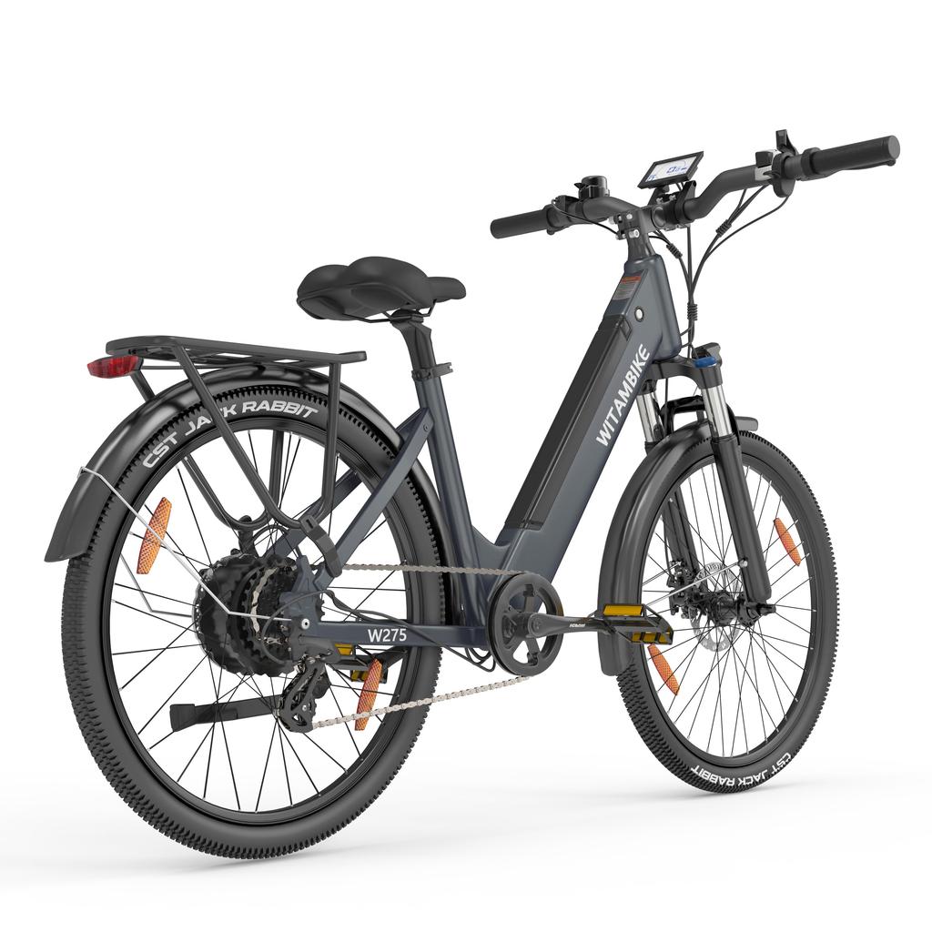 WITAMBIKE W275 Adult Electric Bike 250W 36V13AH 27.5 Inch Tire Urban Commuting E Bike City Electric Bicycle for Daily Road Travel and Outdoor Riding