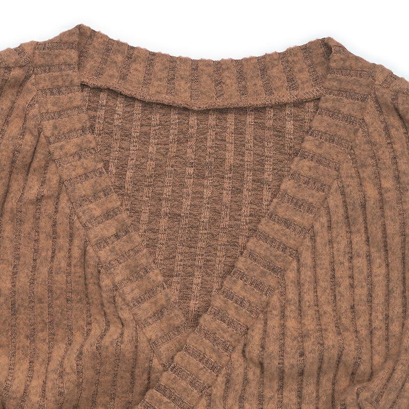 Women's Autumn and Winter Fashion Casual Solid Color Long Sleeve Top Knitwear Pant Suit