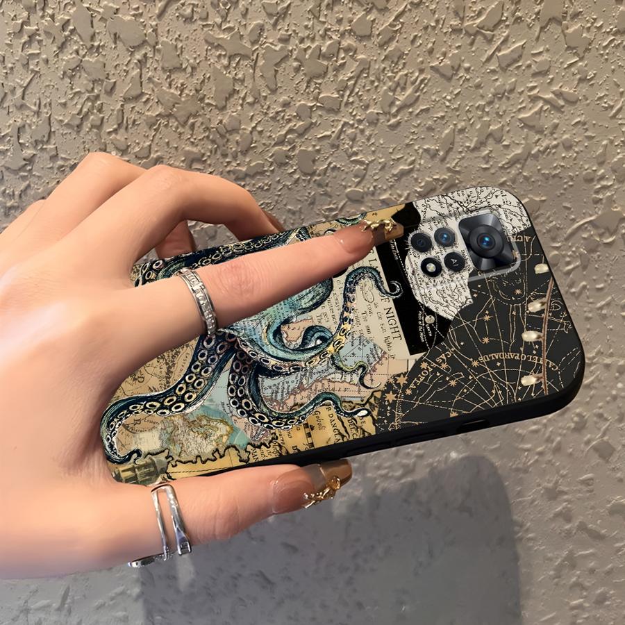 Чехол-кейс с ретро-узором для Xiaomi Redmi Note 14 12 11 A3 10 13 Pro Plus 12C 13C 9 8 7 14C A1 A4 A5 K80 K40 A2 A1