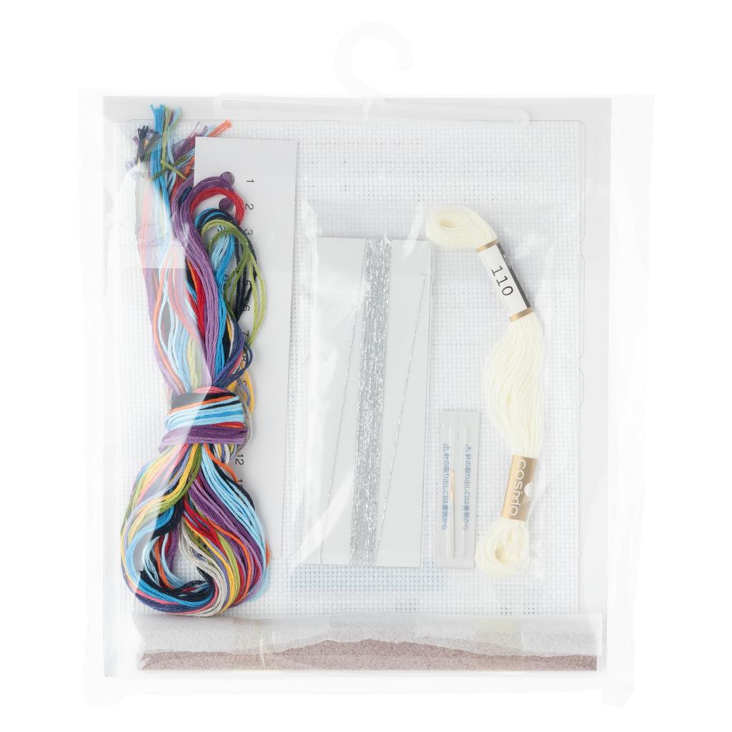 Набор для вышивания «Космо» Сезон, когда жизнь — это карповый стример в солнечную погоду в мае Набор для вышивки крестом x 18 см [Наслаждайтесь жизнью] 22,5 см № 522304