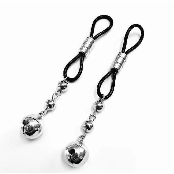 Ninghao Silicone Sexy Breast Clip Adult Massage Flirting Sex Toy Bell Button Butterfly Nipple Clamps