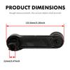 2PC ide Manual Window Crank Handles Black For 1997-2014 Ford F150 F250 F350
