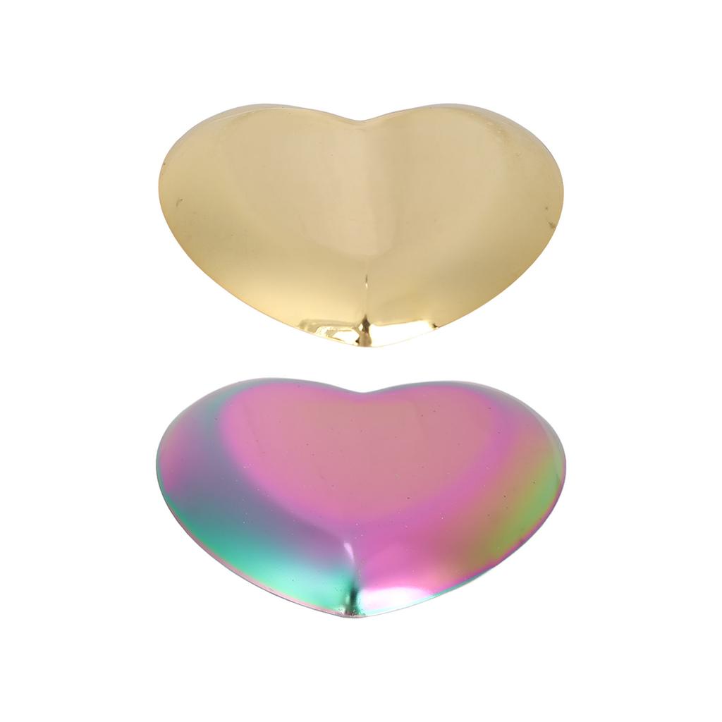 Доска для дизайна ногтей из нержавеющей стали в форме сердца, косметический макияж, маникюр, советы, палитра для смешивания цветов