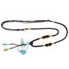 2xGlass Locket Necklace Perfume Fragrance Essential Oil Diffuser Light blue