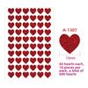 600pcs/10 Sheets Laser Hearts Love Stickers Glitter Adhesive Heart Sticker Labels For Student Planner Scrapbook