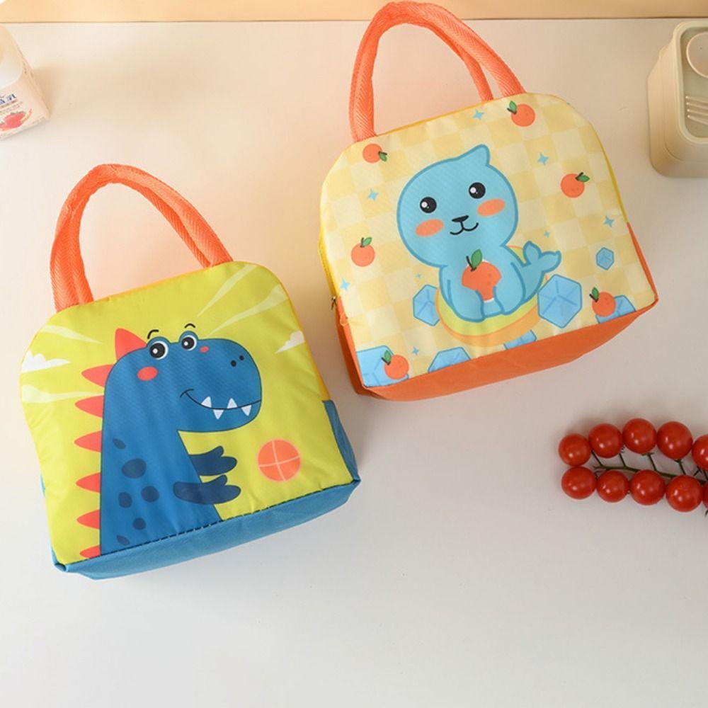 Aluminum Foil Thermal Meal Tote Bag Thickened Portable Lunch Box Cute Insulated Lunch Bag School