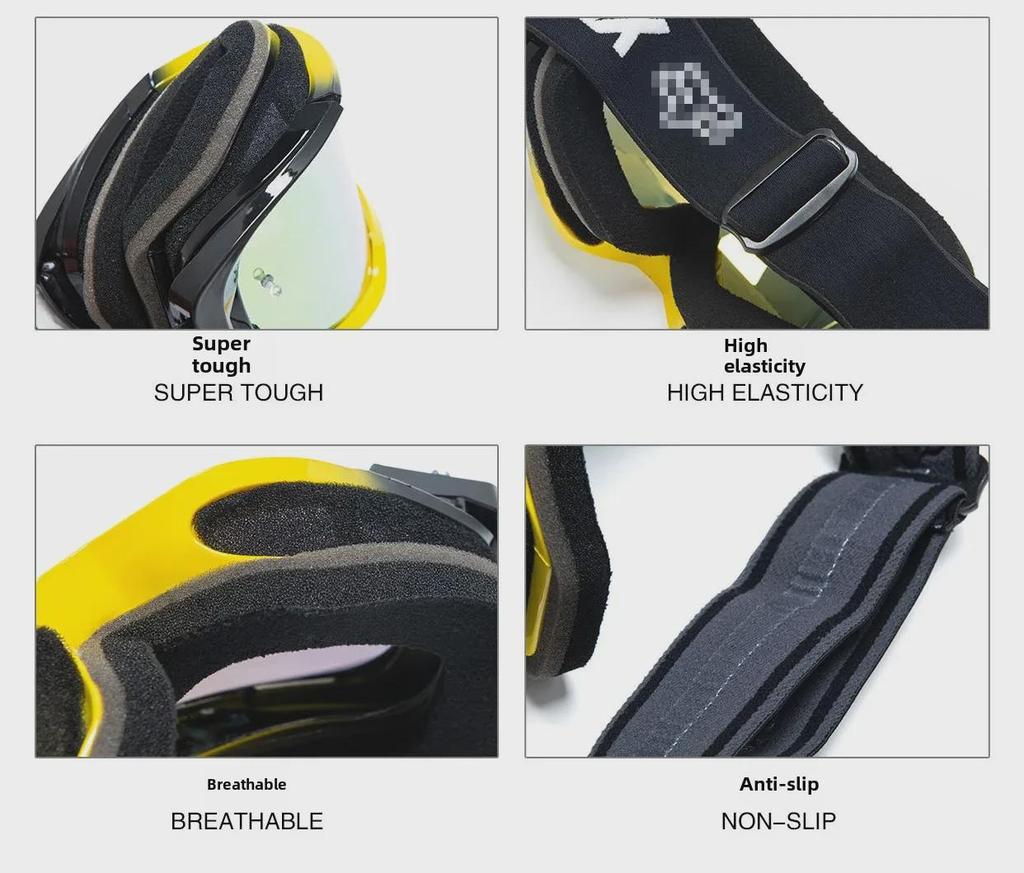 Fox Off-Road Motorcycle Riding Goggles - Wind & Sand Protection, HD Vision