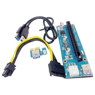 Карта расширения видеокарты ноутбука Карта PCIE 1X To 16X Карта расширения Адаптер Удлинительный кабель с кабелем USB3.0