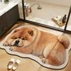 Pet Theme Rug Dog Shaped Rug Special-shaped Animal Floor Mat Cute Puppy Print Rug  Bedroom Decor