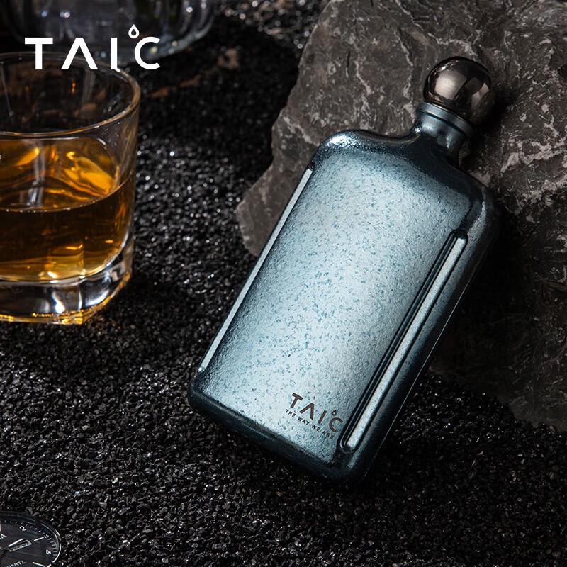 TAIC Чистый титан Плоская портативная фляжка
