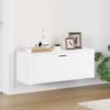 821020 vidaXL Wall-mounted Shoe Cabinet White 100x35x38cm Engineered Wood
