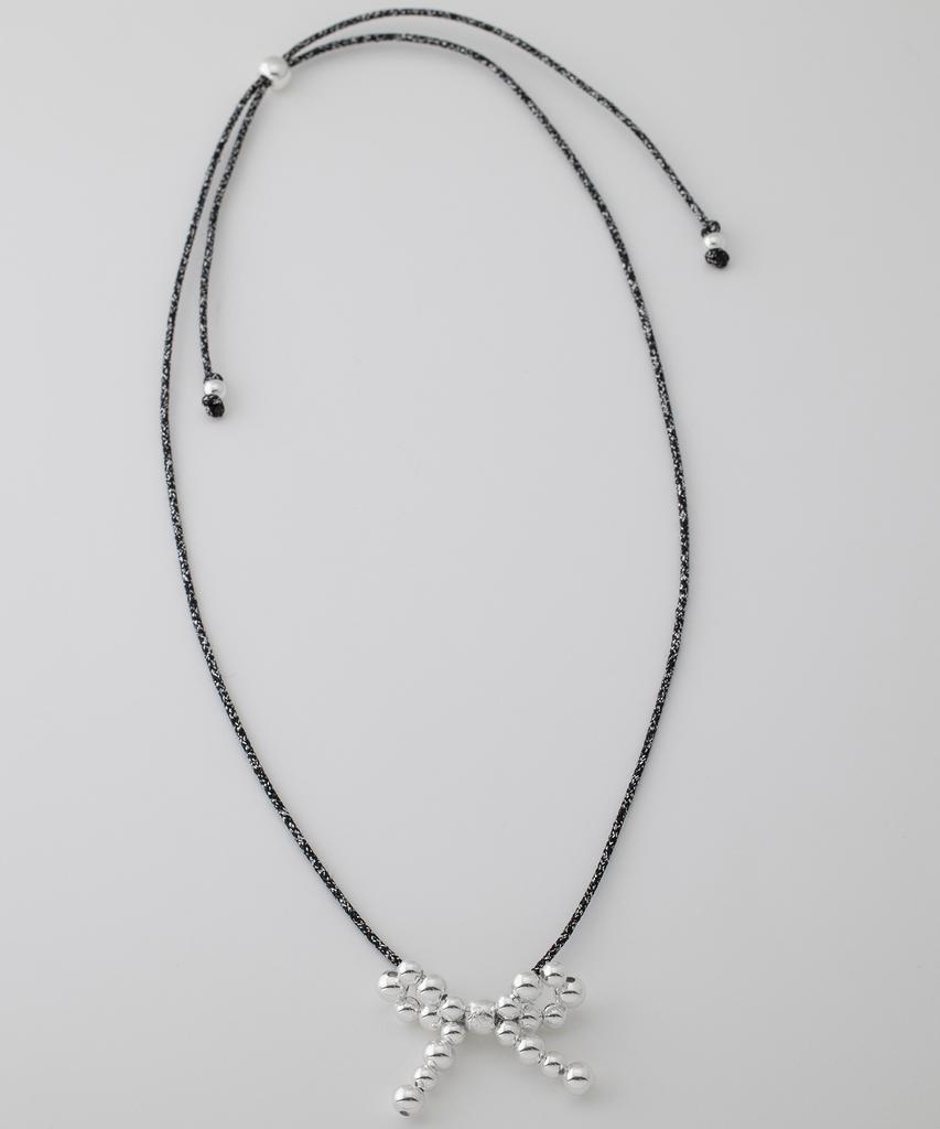 Ожерелье-цепочка с лентой Tatiana Ball Ribbon String Necklace Nz2092
