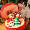 Ping An Fruit Christmas Series Toys Christmas Tree Apple Santa Elk Plush Doll Gift