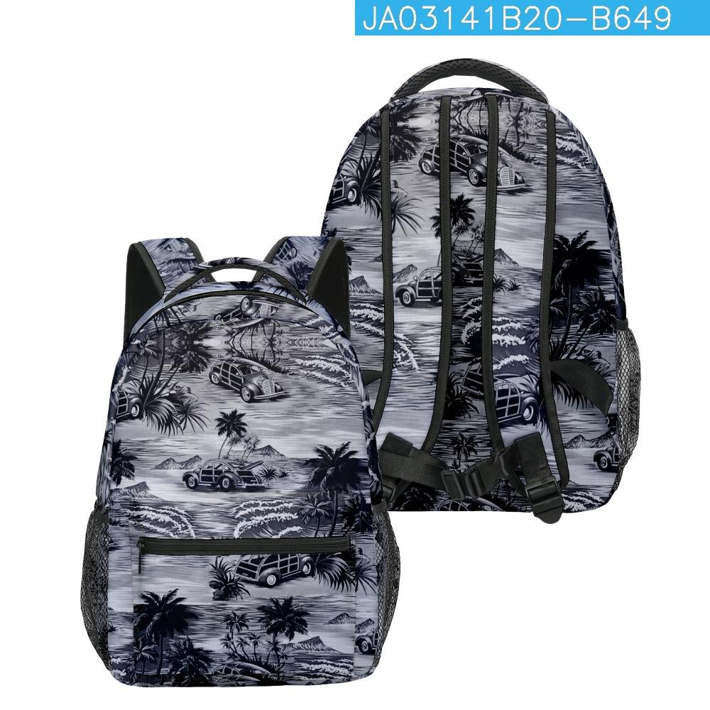 Cartoon Kpop Youthful School Bags Unisex Hawaiian Elements Travel Bags 3D Print Oxford Waterproof Notebook Shoulder Backpacks