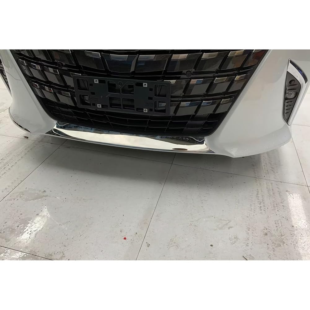 RUIQ Toyota New Alphard 40 Series Exclusive Exterior Stainless Steel Front Bumper Underlip Garnish Exclusively Designed for TOYOTA ALPHARD