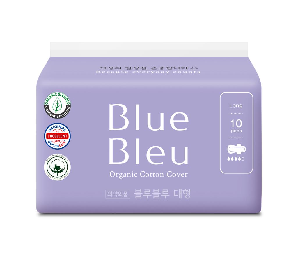 Выберите 1 из 4 видов синих гигиенических прокладок (средний/большой/ночной/длинный лайнер)