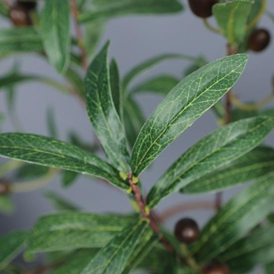 Имитация растения, не выцветающая, сделай сам, легкий уход, привлекательная, 4 раздвоенная искусственная оливковая ветвь с фруктами, сувениры для вечеринки