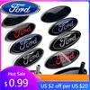 Car Sticker Ford New 2025 Hot 14.5x6.5cm ABS Car Front Emblem Badge for Ford Focus 2 3 Mondeo Fiesta Ranger Mustang Kuga Explore