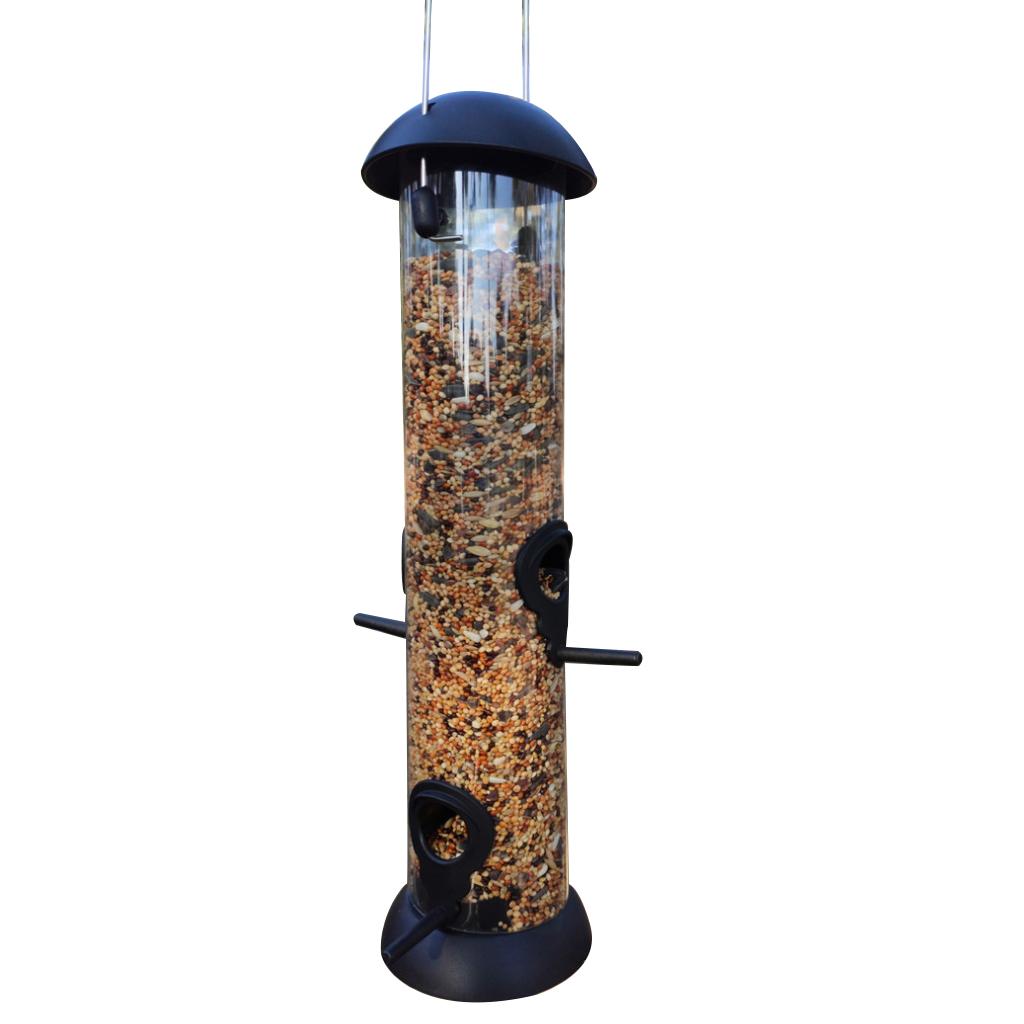 Hanging Wild Bird Seed Feeder Bird Food Dispender Feeding Tool Outdoor Garden Yard Outside Decor