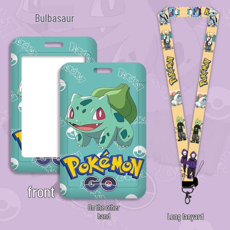 Cartoon Lanyard ID Holder for Students: School, Bus, Meal, or Work Badge