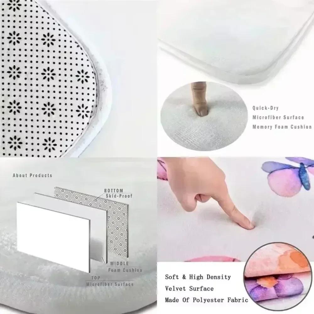 Modern Abstract Kitchen Mats Anti Fatigue Kitchen Rugs Washable Floor Mats Non Slip Kitchen Carpet for Home Office Floor Mat