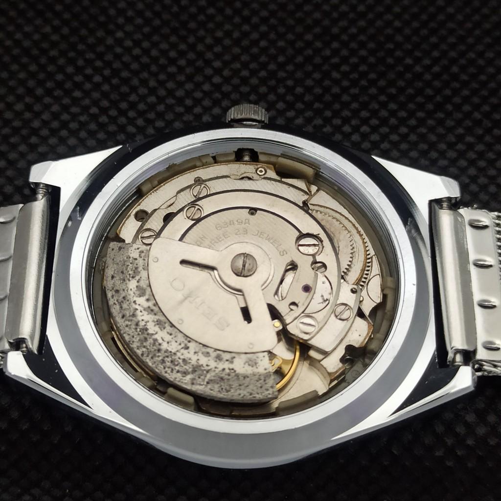 ВОССТАНОВЛЕННЫЕ ВИНТАЖНЫЕ SEIKO 5 AUTO 6349A ЯПОНИЯ МУЖСКИЕ АРАБСКИЕ СЕРЕБРЯНЫЕ ЧАСЫ a298954-2 Seikoa298954