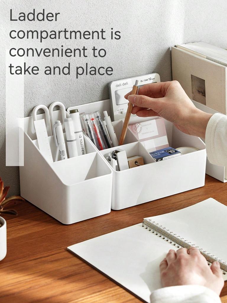 Dormitory Living Room Desktop Storage Box Plastic Office Cosmetics Finishing Box Remote Multi-function Finishing Storage Box Bat