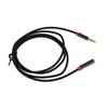 3Pcs Audio Cable 4 Pole 3.5mm Male Nylon Braided Cord for Microphone Phone Sound Card