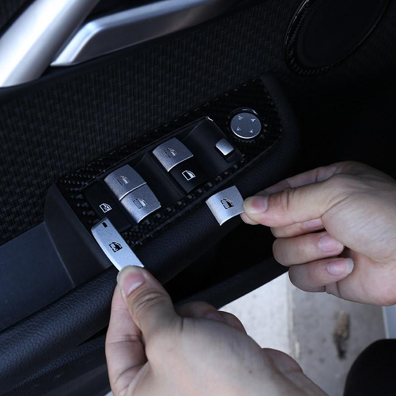 Для BMW X1 X2 X3 X4 X5 X6 F48 F47 F25 F26 F15 F16 Серебряный автомобильный подъемник для окна автомобиля, украшение, кнопка, крышка, накладка, наклейка на автомобиль