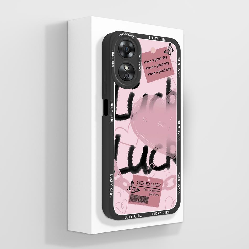 For OPPO A17 A17K Case Butterfly Camera Protection Back Cover Soft Liquid Silicone Anti Choc Funda For OPPO A 17 OPPOA17K Capa