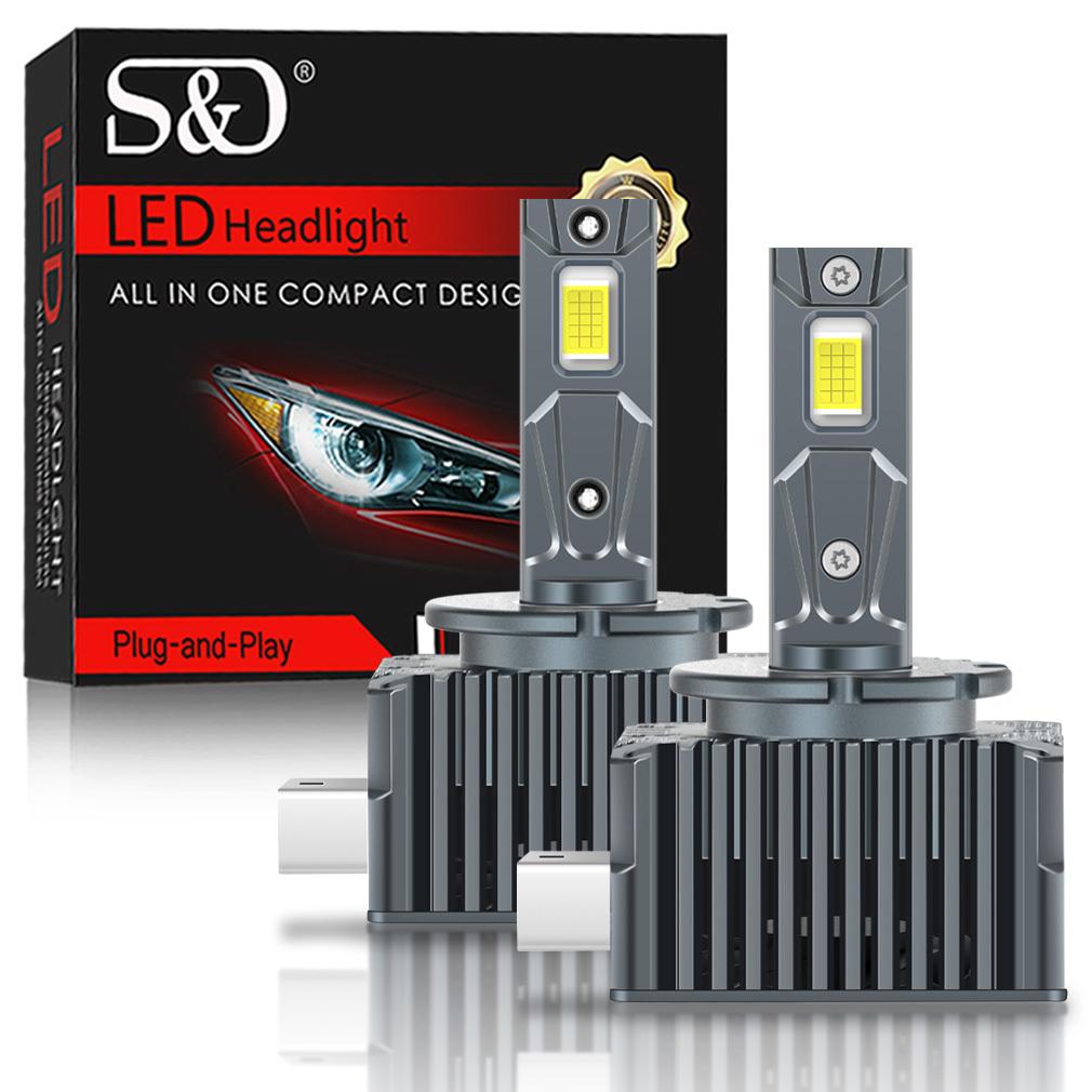 2 шт. 65000 лм D3S светодиодные лампы для фар D1S D2S D4S D8S D1R D2R D3R D4R D8R Turbo LED CSP фары для BMW Benz Volvo лампа Canbus 180 Вт фара 6500K